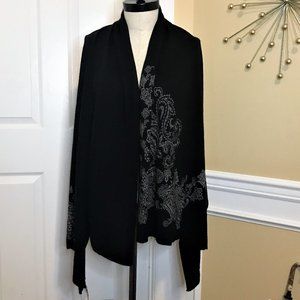 NWT Neiman Marcus Sofia Cashmere Black Shawl Scarf